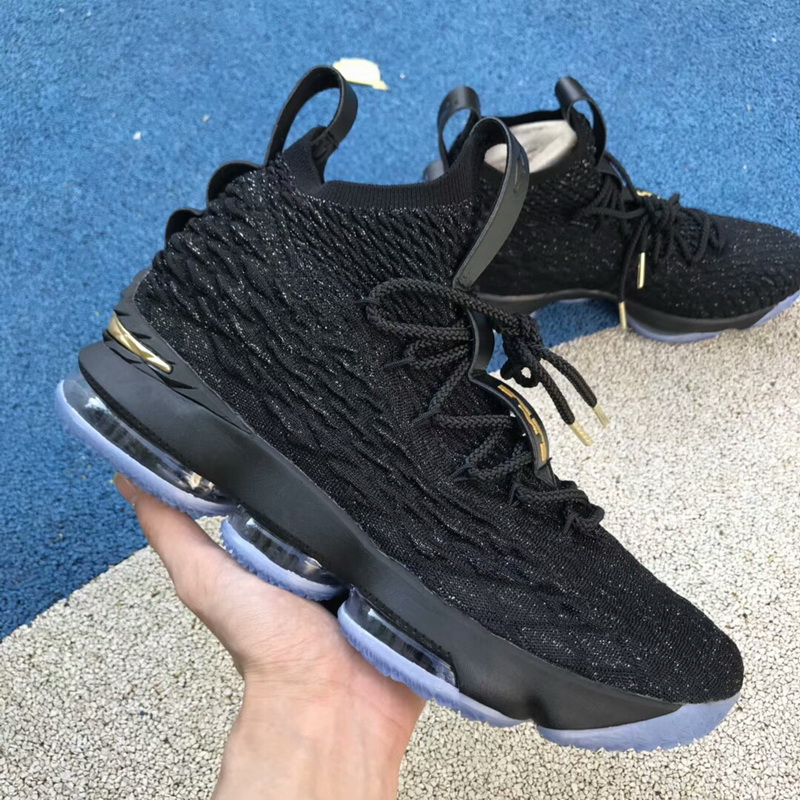 Authentic Nike LeBron 15 Triple Black 